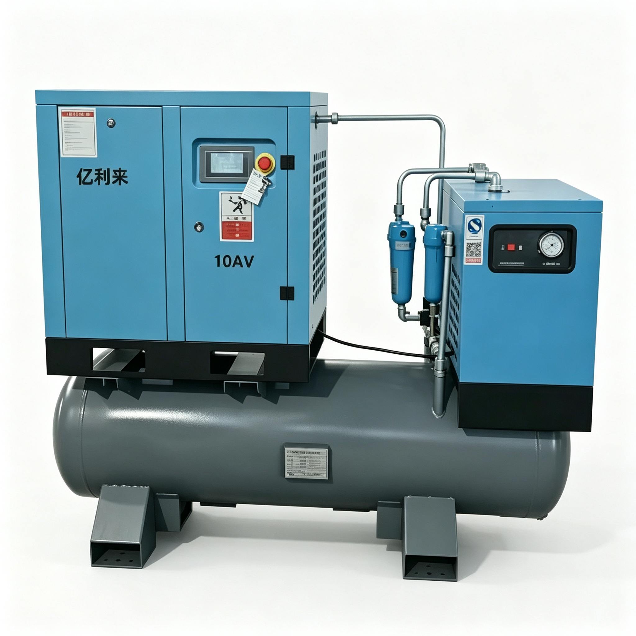 7,5 kW-os 4 az 1-ben fix fordulatszámú egyfokozatú légkompresszor